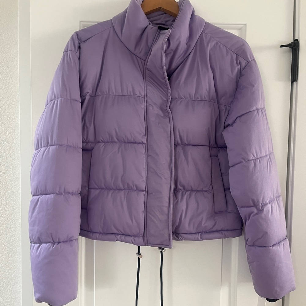 Aqua Purple Puffer Jacket